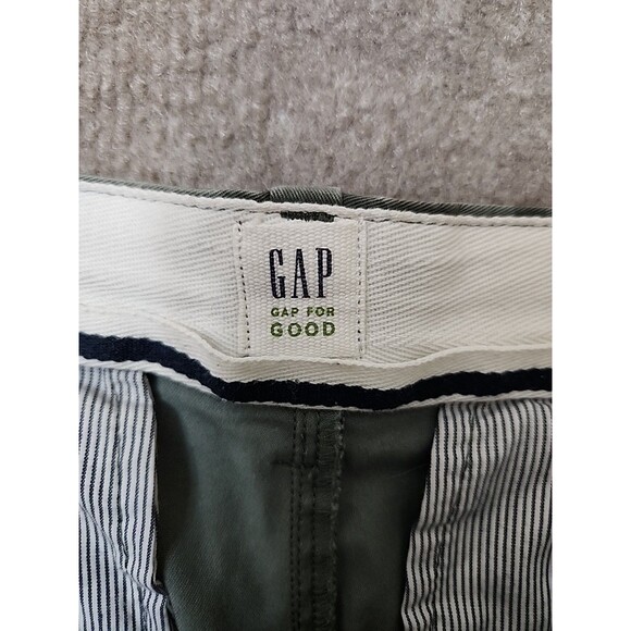 GAP Girlfriend Chino Pants Womens 6 Green Camo Stretch - Picture 6 of 9